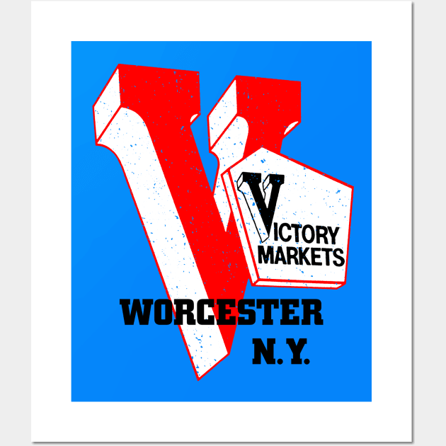 Victory Market Former Worcester NY Grocery Store Logo Wall Art by MatchbookGraphics